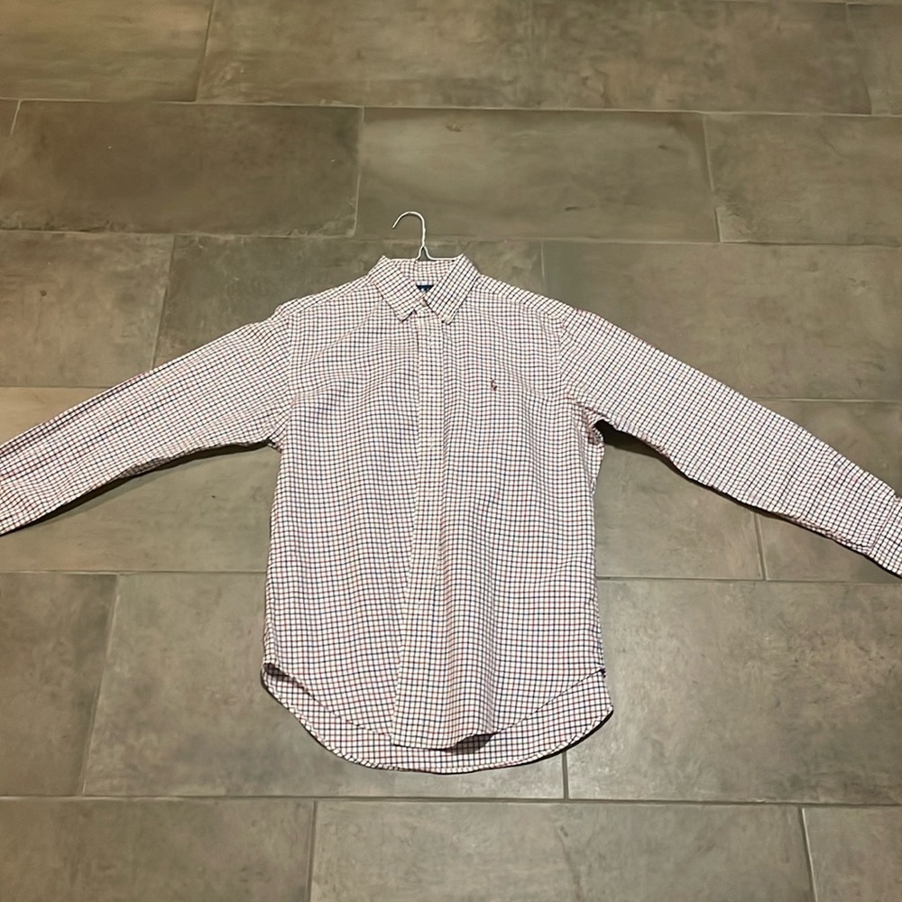 Ralph Lauren check button up. Size M